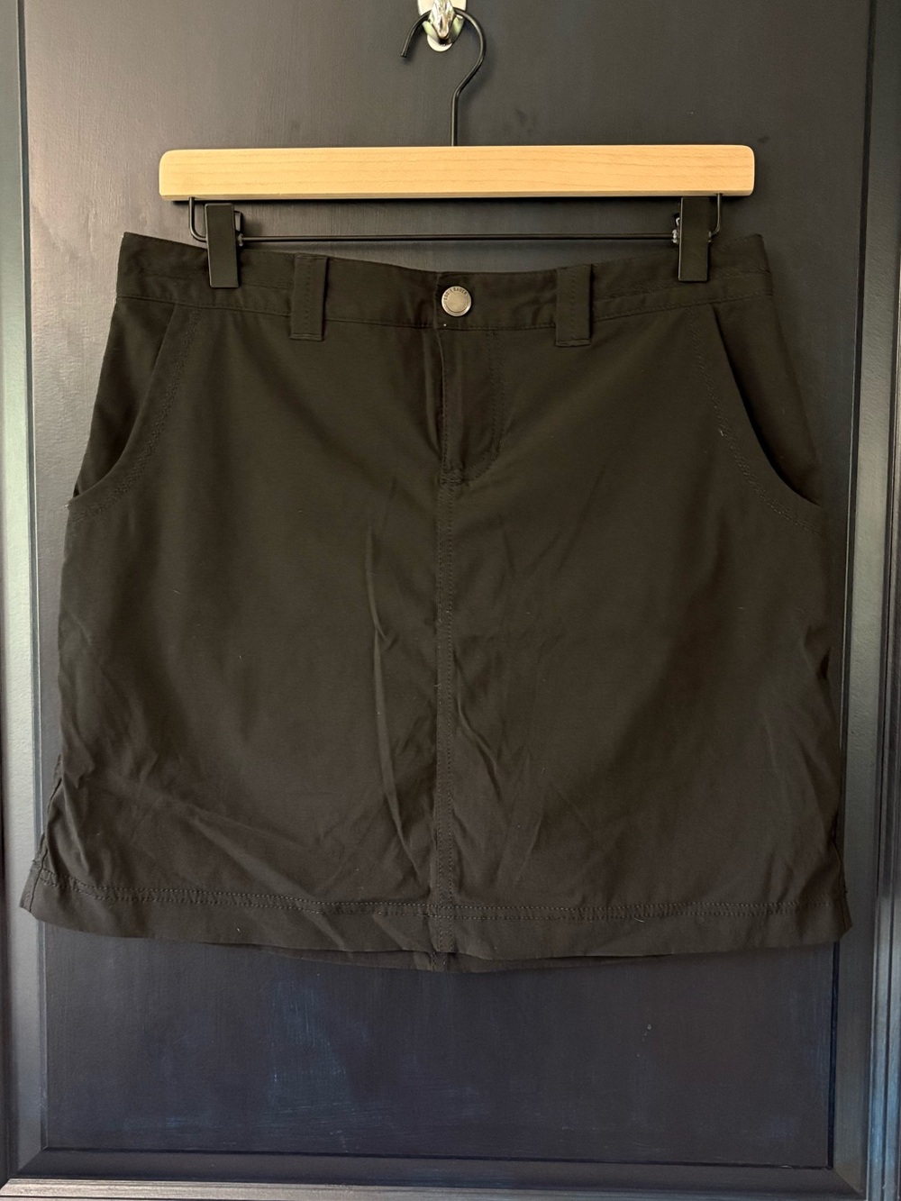 Eddie Bauer Travex Skort Skirt/Shorts Black Size 2
